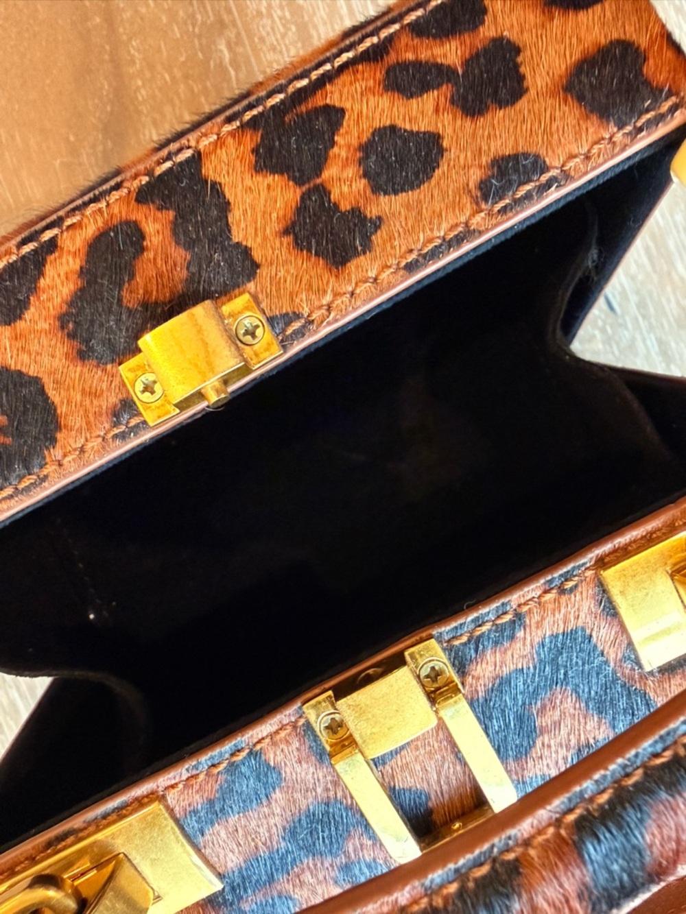 Brandon Blackwood Leopard Print Small Kendrick Trunk - Picture 8 of 8